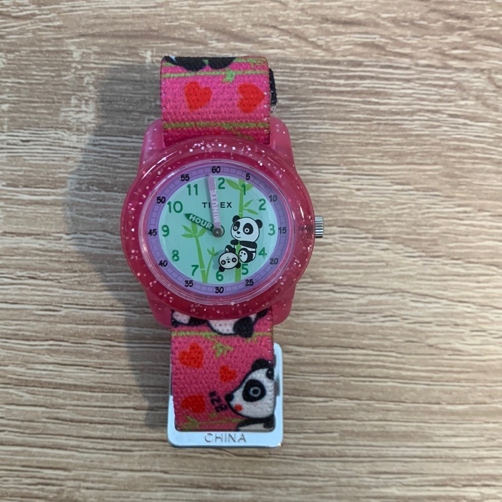 Timex panda watch, opened but never used.